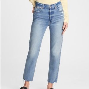 GAP High Rise Cheeky Straight Jeans With Washwell, size 24, New with tags